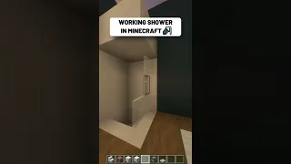 #Minecraft : How To Build a Realistic Working Shower 🚿    #shorts
