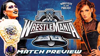 Mami vs. The Man | Rhea Ripley vs. Becky Lynch FULL Match Preview - #wrestlemania #wwe #fyp #viral