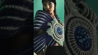 echoing crystals in Balmain PRE FALL 2023 Collection