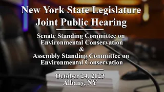 New York State Legislature Joint Public Hearing - 10/24/2023