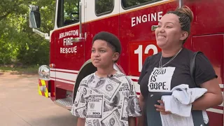 Arlington mother saved from crash by 9-year-old son