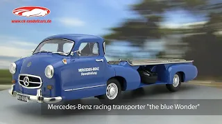 ck-modelcars-video: Mercedes-Benz Renntransporter "Das blaue Wunder" Baujahr 1955 WERK83