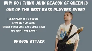 John Deacon: Dragon Attack (Queen) Bass cover, notation and tab
