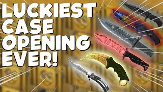 CSGO THE LUCKIEST CASE OPENING YOULL EVER SEE!