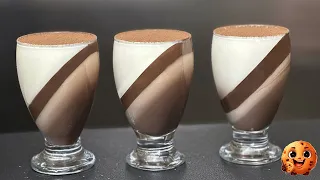 Chocolate dessert panna cotta  No bake  Easy to make