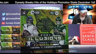2021 Illusions Football Card 8 Box Half Case Break #8   Sports Cards