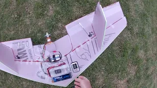 Maiden flight of my scratch built 47-inch flying wing.