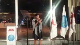 Jayna Brown performs at UN