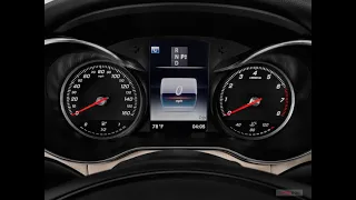 CHECKING BATTERY LEVEL and ENGINE OIL in 2018 Mercedes Benz through Instrument Cluster