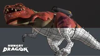 DINO DRAGON (T-WREKS) 3D MODEL SHOWCASE - Hungry Dragon