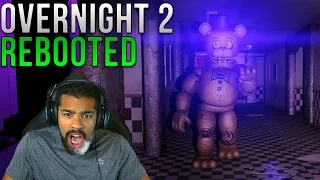 MOST INTENSE NIGHT OF MY LIFE! | Overnight 2: Reboot | Ending [FNAF Free Roam]