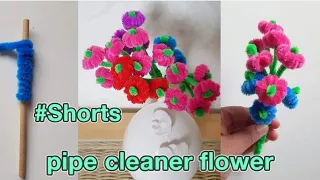 #Shorts/Pipe cleaner flower with Ice-cream stick/pipe cleaner crafts /Home decor idea