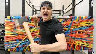 100 LAYERS OF RUBBER BANDS (DANGER ALERT) UNBREAKABLE WALL