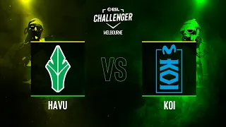 HAVU vs. KOI - Map 1 [Ancient] - ESL Challenger Melbourne 2024 - CQ - Europe