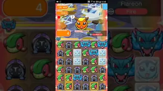 Pokemon Shuffle Mobile UX Stage 459 Flareon ITEMLESS『ポケとる スマホ版』