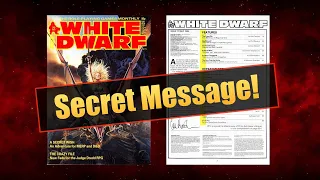 White Dwarf Secret Message for Games Workshop’s Bryan Ansell