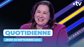 Emission Quotidienne du Jeudi 28 Septembre 2023 - Questions pour un Champion