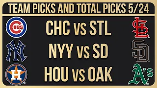 MLB Picks and Predictions Today 5/24/24 | MLB Picks Today 5/24/2024