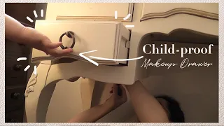 Making a (Child-proof) Hidden Makeup Drawer