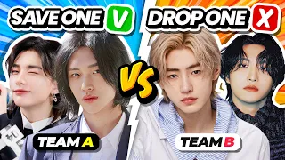 SAVE 1 TEAM 👦🏻✨👩🏻‍🦰 SAVE ONE DROP ONE 📍 ANSWER - KPOP QUIZ 🎮