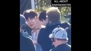 JIN REACTION WHEN JAMES TOUCH JUNGKOOK'S FACE