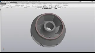 Компас 3D. Уроки - Построение рабочего колеса гидродинамической машины по меридианным сечениям