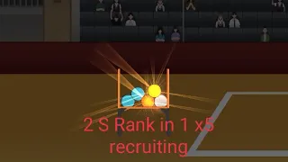 Getting 2 S-Rank players in 1 x5 recruiting in The Spike Volleyball