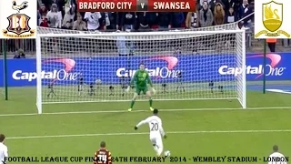 BRADFORD CITY V SWANSEA CITY - FOOTBALL LEAGUE CUP FINAL - 24TH FEBRUARY 2013 - WEMBLEY- PART ONE