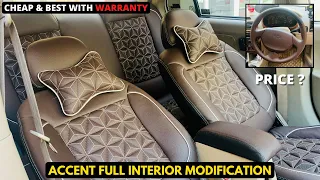 Our Modified Hyundai Accent new interior is here | Cheap & Best Seat Covers with Warranty