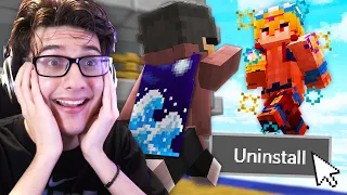 I COMBOED THEM SO HARD THEY UNINSTALLED | Minecraft Bedwars