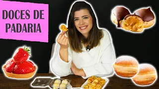 EXPERIMENTANDO DOCES DE PADARIA CLÁSSICOS - são bem feitos?! | TPM por Ju Ferraz