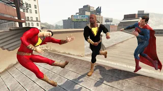 GTA 5 Epic Ragdolls And Fails #35 ( Superman and Shazam VS Black Adam - Epic Ragdolls )