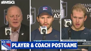 Gallant, Trouba & Copp React To Rangers 7-2 Loss In Game 4 | New York Rangers