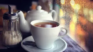 Jazz Cafe Music With Rain 10 Hours  Relaxing Rainy Mood Cafe Music for Study, Work, Reading