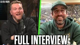 Pat McAfee & Aaron Rodgers Talk Playing On Saturday, Staying Positive, and More
