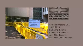 NSU-Prozess - Katharina König 16. Dezember 2015