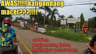 Kaligondang macet!!!??? jalan kalikajar-penaruban