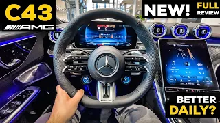 2023 MERCEDES AMG C43 Sedan ALL NEW! EVERYTHING YOU NEED TO KNOW! FULL In-Depth Review Interior