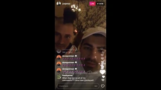 Joe Jonas  | Instagram Live Stream | 13 April 2017 w/ Cole Whittle