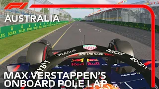 Max Verstappen's Pole Lap | 2023 Australian GP | Assetto Corsa