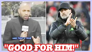 Thierry Henry's theory on real reason why Jurgen Klopp is leaving Liverpool - "Good for him!"