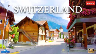 🚠🏠🌷🌺💖🌹🐐 A Heavenly Beautiful Village in Switzerland: Grindelwald 4K | #swiss #swissview