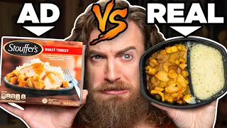 Frozen Food Ads vs. Real Life Food (Test)