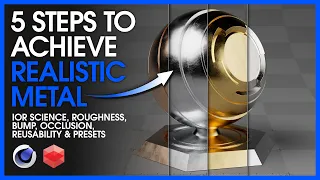 5 Steps to Achieve Realistic Metal in Cinema 4d & Redshift [4K]