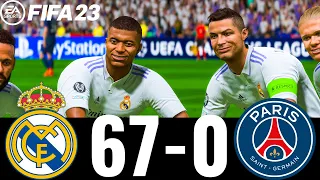 FIFA 23 - MESSI, RONALDO, MBAPPE, NEYMAR, ALL STARS | REAL MADRID 67-0 PSG ! UCL FINAL !