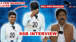 Live Unedited SSB Interview | Complete Personal Interview and Feedback by Maj Gen VPS Bhakuni
