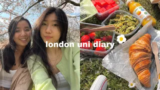 last week of uni vlog 🌸 spring in london, picnic, going back to home