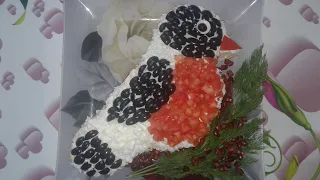 Салат ''Снегирь''! / "Bullfinch" salad!