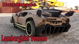 How to make Lamborghini veneno RC using card board