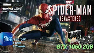 Marvel's Spider-Man Remastered Gtx 1050 2GB I3 10100F